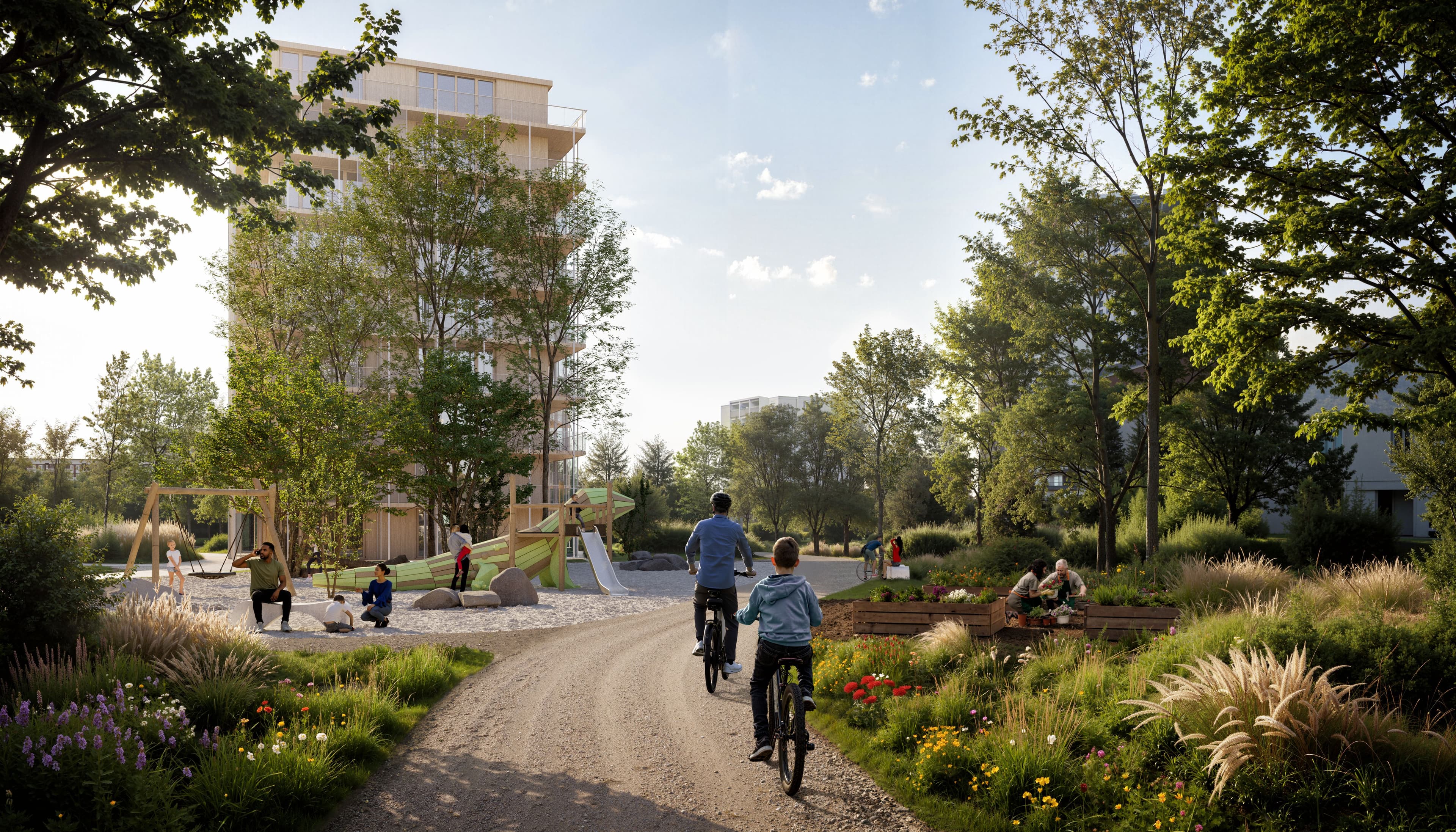 Masterplan du quartier des anciennes serres